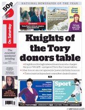 I Newspaper (UK) Newspaper Front Page for 13 June 2015