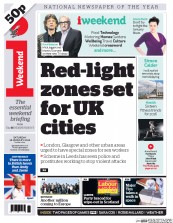 I Newspaper (UK) Newspaper Front Page for 16 January 2016