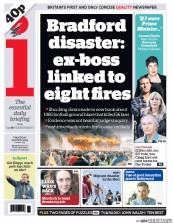 I Newspaper (UK) Newspaper Front Page for 16 April 2015