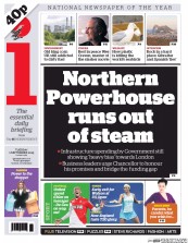 I Newspaper (UK) Newspaper Front Page for 1 September 2015