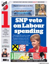 I Newspaper (UK) Newspaper Front Page for 20 April 2015