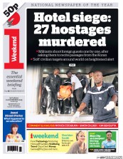 I Newspaper (UK) Newspaper Front Page for 21 November 2015