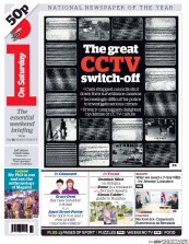 I Newspaper (UK) Newspaper Front Page for 23 May 2015