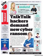 I Newspaper (UK) Newspaper Front Page for 24 October 2015