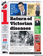 I Newspaper (UK) Newspaper Front Page for 28 October 2015