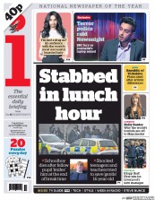 I Newspaper (UK) Newspaper Front Page for 29 October 2015