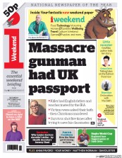 I Newspaper (UK) Newspaper Front Page for 3 October 2015