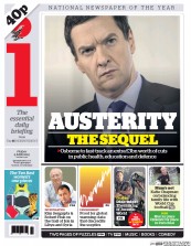 I Newspaper (UK) Newspaper Front Page for 5 June 2015