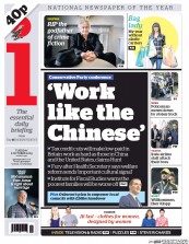 I Newspaper (UK) Newspaper Front Page for 6 October 2015