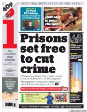 I Newspaper (UK) Newspaper Front Page for 8 February 2016