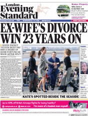 London Evening Standard (UK) Newspaper Front Page for 12 March 2015