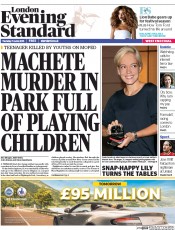 London Evening Standard (UK) Newspaper Front Page for 12 June 2015