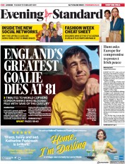 London Evening Standard (UK) Newspaper Front Page for 13 February 2019