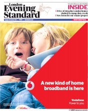 London Evening Standard (UK) Newspaper Front Page for 14 October 2015