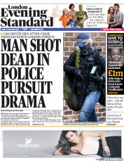 London Evening Standard (UK) Newspaper Front Page for 14 December 2015