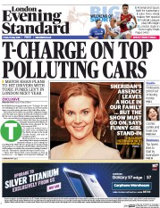 London Evening Standard (UK) Newspaper Front Page for 16 May 2016