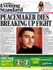 London Evening Standard (UK) Newspaper Front Page for 16 June 2015