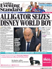 London Evening Standard (UK) Newspaper Front Page for 16 June 2016