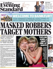 London Evening Standard (UK) Newspaper Front Page for 17 February 2016