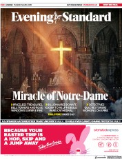 London Evening Standard (UK) Newspaper Front Page for 17 April 2019