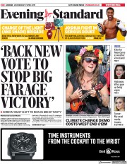 London Evening Standard (UK) Newspaper Front Page for 18 April 2019