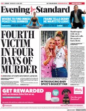 London Evening Standard (UK) Newspaper Front Page for 18 June 2019