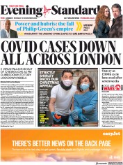 London Evening Standard (UK) Newspaper Front Page for 1 December 2020