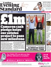 London Evening Standard (UK) Newspaper Front Page for 20 October 2015