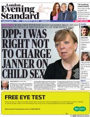 London Evening Standard (UK) Newspaper Front Page for 24 April 2015