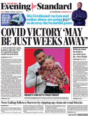 London Evening Standard (UK) Newspaper Front Page for 25 May 2021