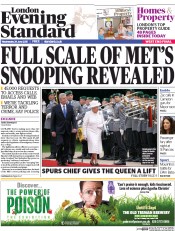 London Evening Standard (UK) Newspaper Front Page for 25 June 2015