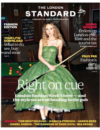 London Evening Standard Newspaper Front Page (UK) for 27 February 2025