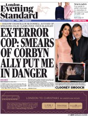 London Evening Standard (UK) Newspaper Front Page for 28 October 2015