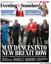 London Evening Standard (UK) Newspaper Front Page for 29 August 2018