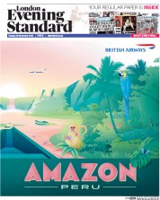 London Evening Standard (UK) Newspaper Front Page for 30 November 2016