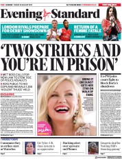 London Evening Standard (UK) Newspaper Front Page for 31 August 2019