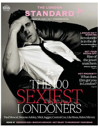 London Evening Standard Newspaper Front Page (UK) for 3 September 2025