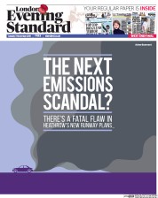 London Evening Standard (UK) Newspaper Front Page for 4 November 2015