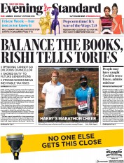 London Evening Standard (UK) Newspaper Front Page for 6 October 2020