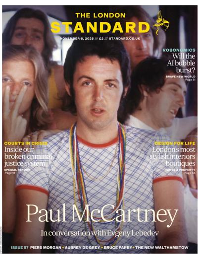 London Evening Standard Newspaper Front Page (UK) for 7 November 2025