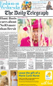 The Daily Telegraph (UK) Newspaper Front Page for 10 July 2019