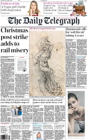 The Daily Telegraph (UK) Newspaper Front Page for 13 December 2016