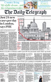 The Daily Telegraph (UK) Newspaper Front Page for 15 May 2020