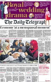 The Daily Telegraph (UK) Newspaper Front Page for 16 May 2018