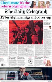 The Daily Telegraph front page for 16 July 2025