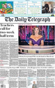 The Daily Telegraph (UK) Newspaper Front Page for 17 October 2020