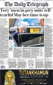 The Daily Telegraph (UK) Newspaper Front Page for 17 May 2019