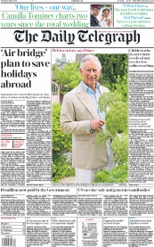 The Daily Telegraph (UK) Newspaper Front Page for 19 May 2020