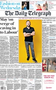 The Daily Telegraph (UK) Newspaper Front Page for 1 May 2019