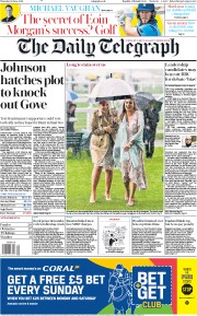 The Daily Telegraph (UK) Newspaper Front Page for 20 June 2019